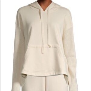 Splendid cream off white knit sweater hoodie